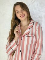 Піжама жіноча BO.Brand (сорочка з довгим рукавом, штани, шорти)