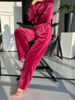 Піжама жіноча BO.Brand, кофта та штани кюлоти з карманами