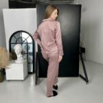 Жіноча піжама BO.Brand, сорочка та штани, пудровий