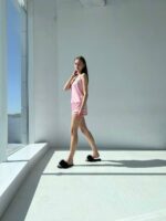 Жіноча піжама BO.Brand, майка і шорти, рожевий
