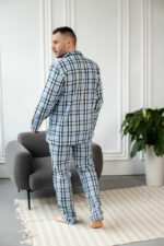 Чоловіча котонова піжама BO.Brand, колір блакитний