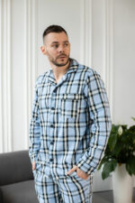 Чоловіча піжама BO.Brand, колір блакитний