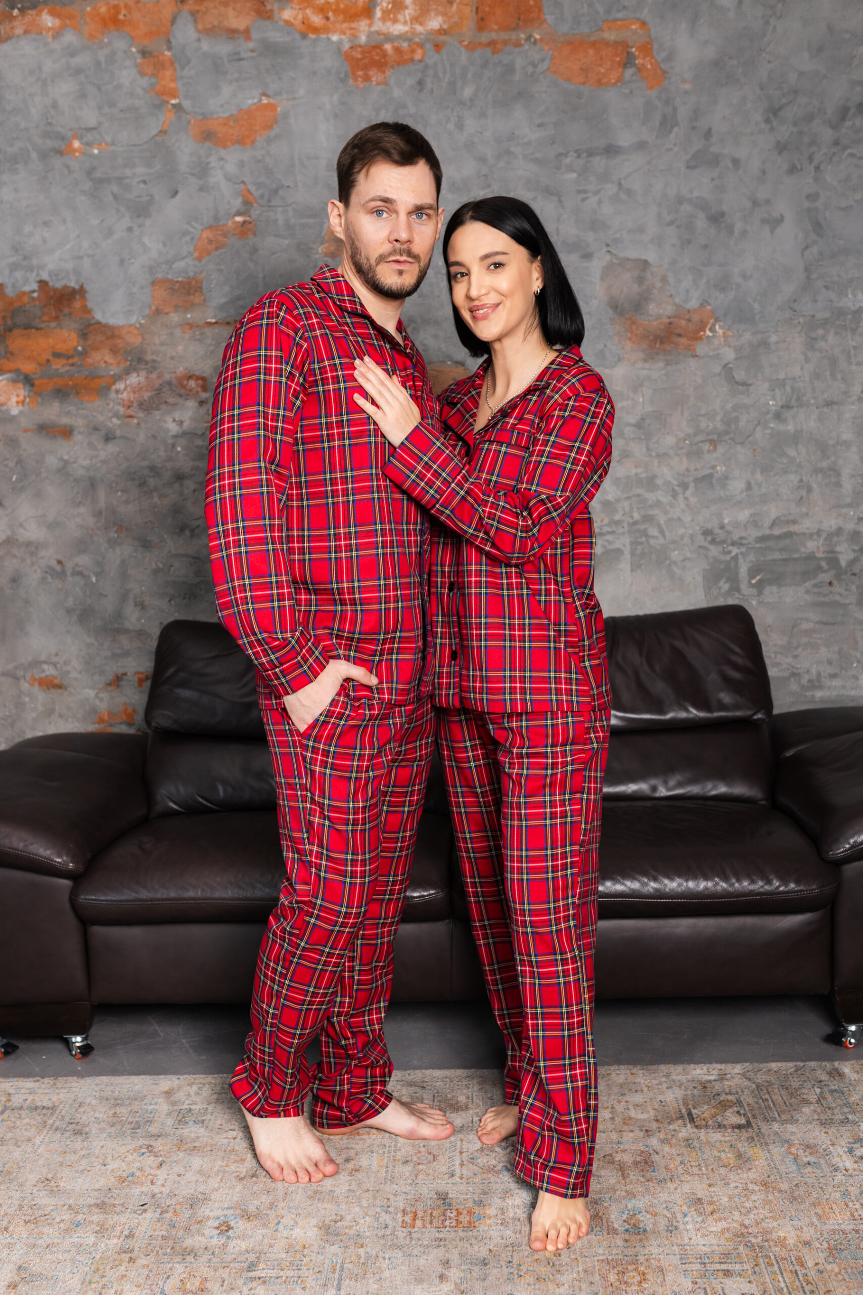 Сімейні піжама в червону клітинку BO.Brand