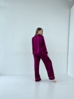 Жіноча шовкова піжама BO.Brand малиновий