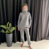 Жіночий спортивний костюм BO.Brand на флісі , колір графіт