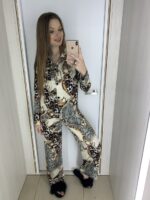 Жіноча піжама BO.Brand сорочка і штани шовк