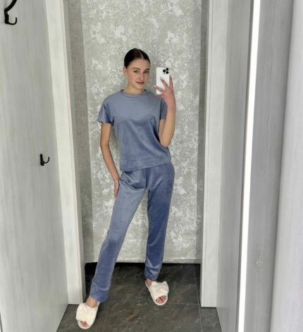 Піжама жіноча BO.Brand велюрова 3 в 1