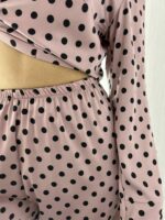 Жіноча піжама BO.Brand 2 в 1, сорочка та штани, шовк, колір мокко