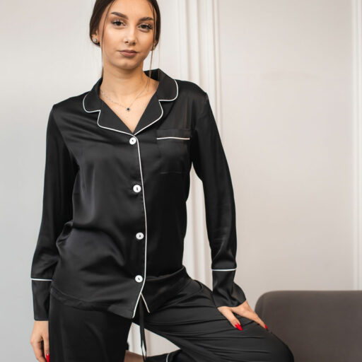 Жіноча піжама 2 в 1 BO.Brand, сорочка та штани, шовк