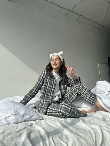 Жіноча піжама BO.Brand котон сірий