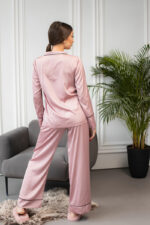 Жіноча піжама BO.Brand сорочка та штани, пудровий
