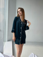 Шовкова жіноча піжама BO.Brand смарагдова