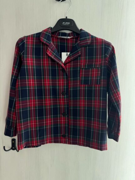 Дитяча тепла піжама BO.Brand в клітинку