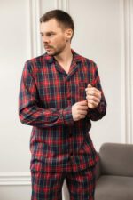 Чоловіча піжама BO.Brand в зелену клітинку, котон - Зображення 5