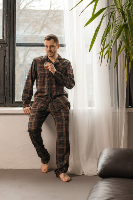 Чоловіча піжама BO.Brand коричнева