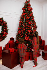 Дитяча піжама BO.Brand котонова, у червону клітинку - Зображення 6