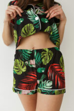 Жіноча сорочка та шорти BO.Brand, піжама з рослинним принтом - Зображення 7