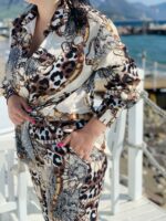 Жіноча піжама BO.Brand зі штанами (комплект штани та сорочкою) - Зображення 4