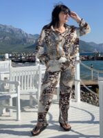 Жіноча піжама BO.Brand зі штанами (комплект штани та сорочкою) - Зображення 5