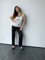 Жіноча шовкова майка BO.Brand колір білий - Зображення 7