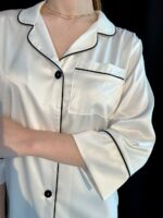 Жіночий халат BO.Brand (сорочка для дому та відпочинку, колір білий) - Зображення 3