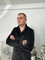 Чоловіча велюрова піжама BO.Brand чорний колір - Зображення 9