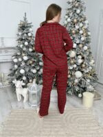 Парні піжами BO.Brand, комплект сорочки та штани у червону клітинку - Зображення 11