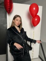 Жіноча велюрова піжама BO.Brand (халат з поясом і штани) - Зображення 4