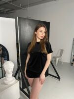 Жіноча піжама BO.Brand велюрова футболка та шорти (велюр, двійка, колір чорний) - Зображення 4