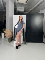 Велюрова піжама BO.Brand футболка та шорти, двійка - Зображення 4