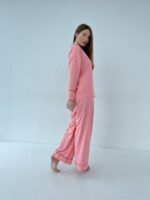 Жіноча рожева піжама BO.Brand (сорочка та штани) - Зображення 4
