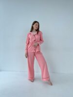 Жіноча рожева піжама BO.Brand (сорочка та штани) - Зображення 6