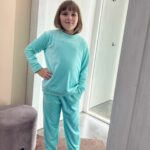 Дитяча піжама BO.Brand светр зі штанами, колір м'ятний