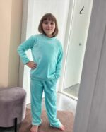 Дитяча піжама BO.Brand светр зі штанами, колір м'ятний