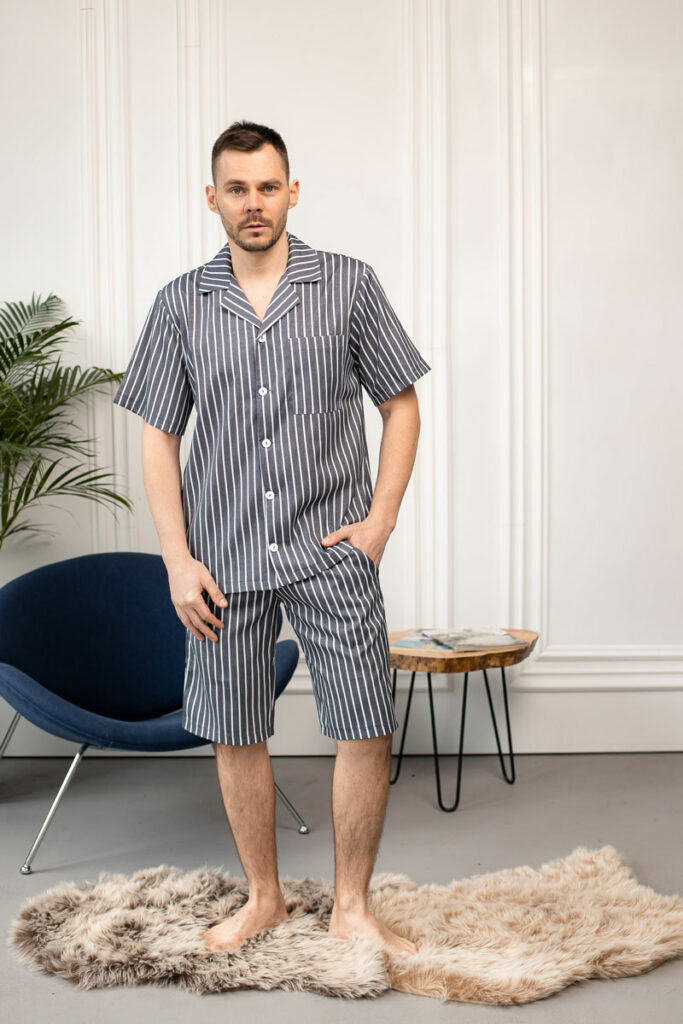 Чоловіча піжама BO.Brand шорти і сорочка