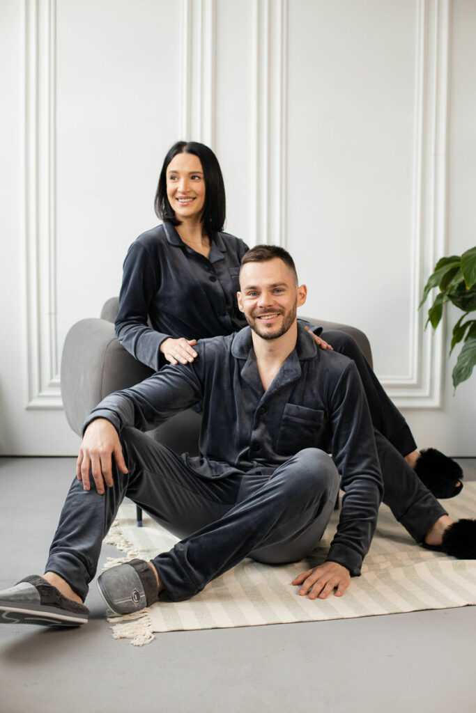 Парні піжами BO.Brand у кольорі графіт