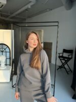 Жіночий спортивний костюм BO.Brand на флісі , колір графіт - Зображення 15