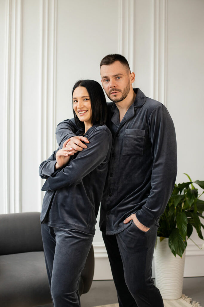 Парні піжами BO.Brand у кольорі графіт зображення 2