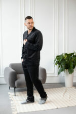 Жіноча сорочка та штани BO.Brand, піжама у блакитну смужку - Зображення 13