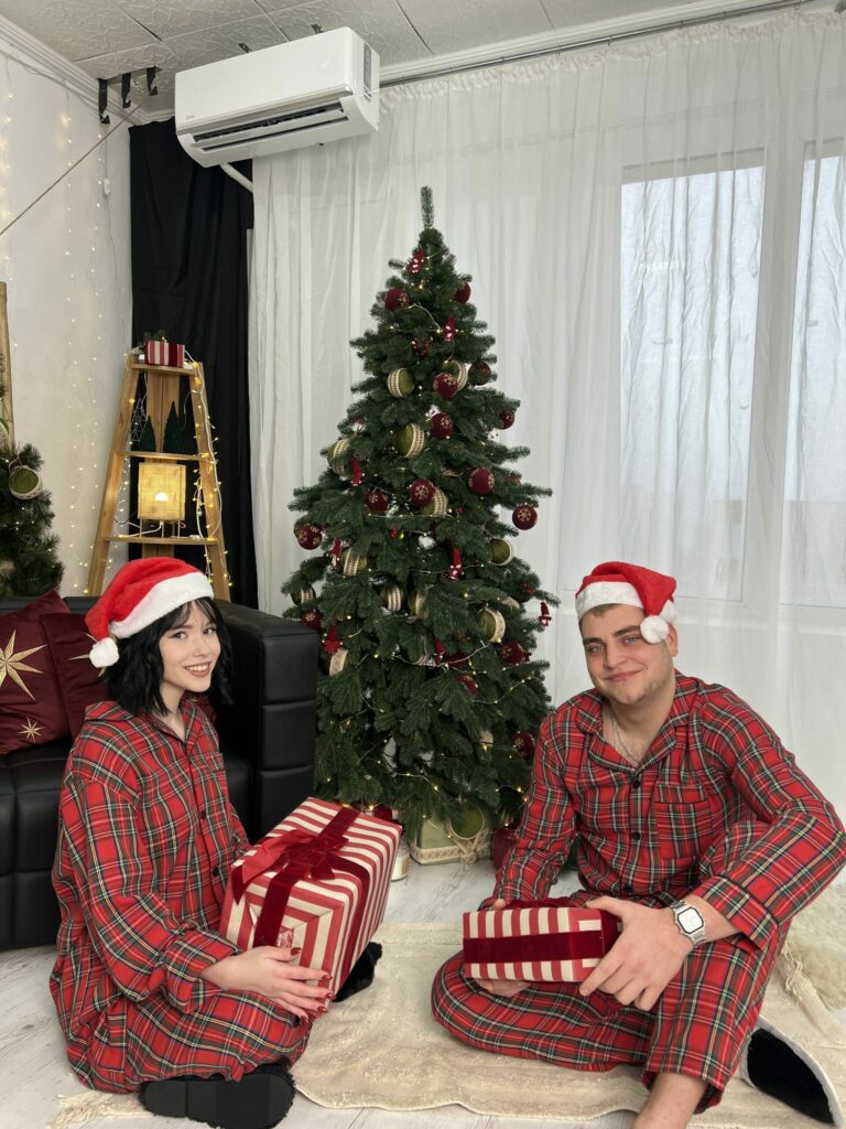 Жіноча піжама BO.Brand котон червона клітинка зображення 2