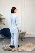 Жіноча сорочка та штани BO.Brand, піжама у блакитну смужку - Зображення 11