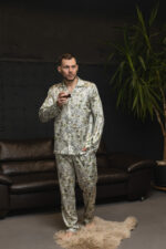 Сатинова чоловіча піжама BO.Brand принт долари - Зображення 2