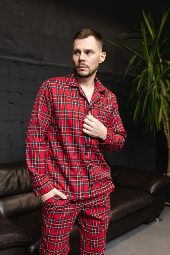 Чоловіча піжама преміум класу з італійської бавовни