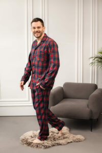 Чоловіча бавовняна піжама у клітинку BO.Brand