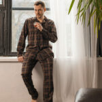 Чоловіча піжама для дому BO.Brand, котон, коричневий