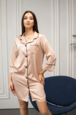 Жіноча шовкова піжама BO.Brand для дому, колір рожевий - Зображення 6