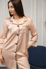 Жіноча шовкова піжама BO.Brand для дому, колір рожевий - Зображення 7