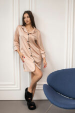 Жіноча шовкова піжама BO.Brand для дому, колір рожевий - Зображення 9