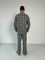 Чоловіча котонова піжама BO.Brand, колір сірий - Зображення 7