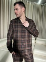 Чоловіча піжама для дому BO.Brand, котон, коричневий - Зображення 9